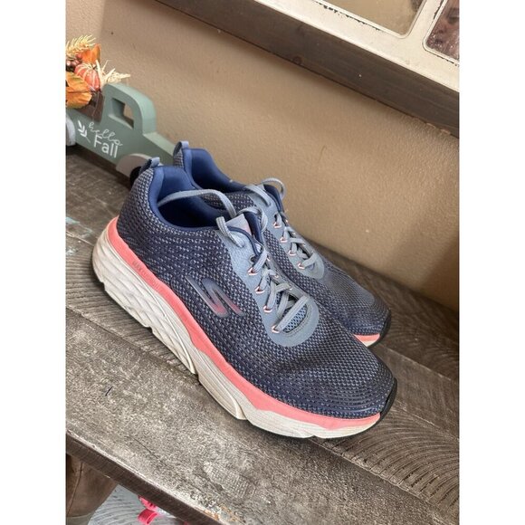 Skechers Womens Sz 12 Purple Max Cushioning Elite Running Shoes Sneakers 17693 - Picture 3 of 5